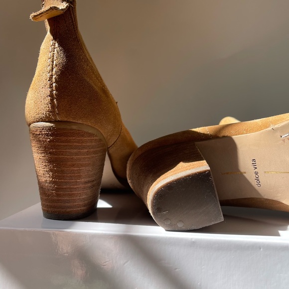 Dolce Vita Tan Suede Booties - Picture 4 of 4